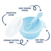 Silicone Bowl with Spoon, Suction Base & Snap on Lid