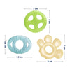 Multi Textured, Water Filled Cooling Teether,Pack of 3