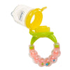 Silicone Food Nibbler for Fruit and Veggies for Baby with Rattle Handle - hopop.in