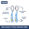 Stainless Steel Spoon & Fork Set with Travel Case