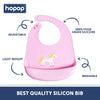 Easy Clean Crumb Catcher Food Grade Silicon Bib, Suitable for Infants hopop.in