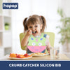 Easy Clean Crumb Catcher Food Grade Silicon Bib, Suitable for Infants and Toddlers between 6 to 36 Months - hopop.in