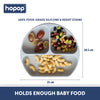 Silicone Grip Dish, Suction Plate, Divided Plate, Baby Toddler Plate - hopop.in