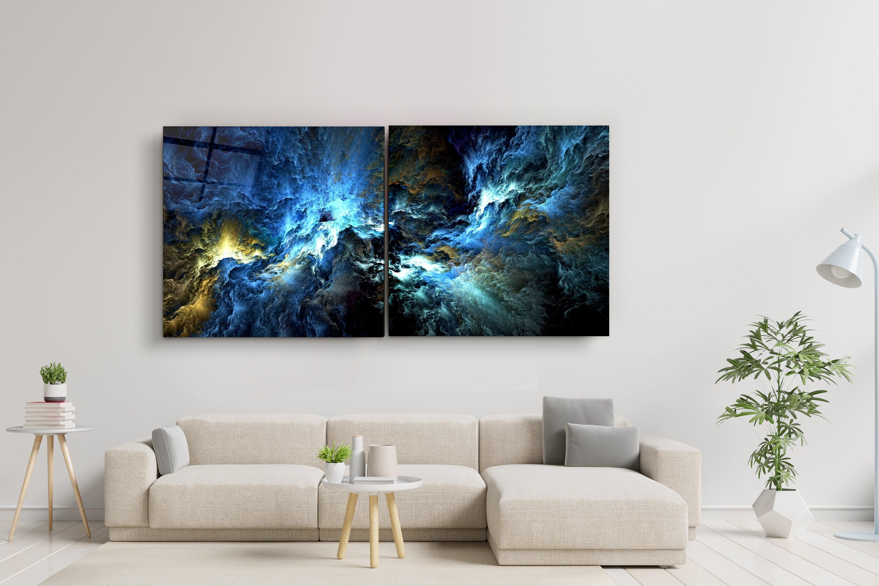 Waterfall - Trio・Glass Wall Art – ArtDesigna Glass Printing Wall Art