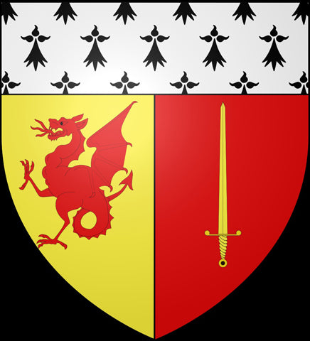 Amphiptère sur le blason de la ville de Saint Lyphard