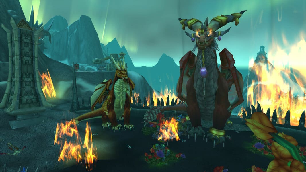 World of Warcraft Dragon Lore Krasus et Alexstrasza 2