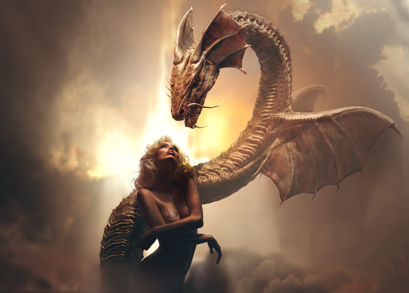 Femme et Dragon