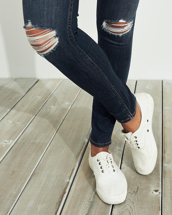 hollister high rise super skinny