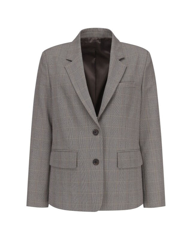 TOPTEN10 Female Basic Single Jacket Check