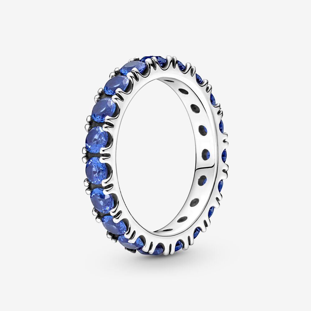Sparkling Blue Row Eternity Ring - - 190050C02 Red Barn