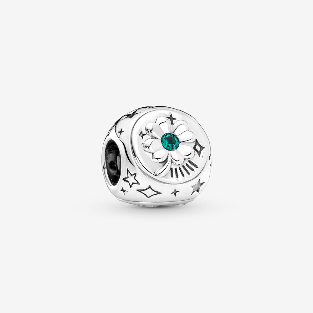 Pandora Four Leaf Clover Charm :: Gems with Sterling Silver 792752C01 ::  Authorized Online Retailer
