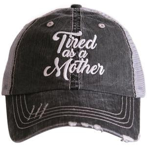 Tired as a Mother Trucker Hat- Gray