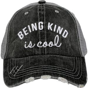 Being Kind is Cool Trucker Hat- Gray