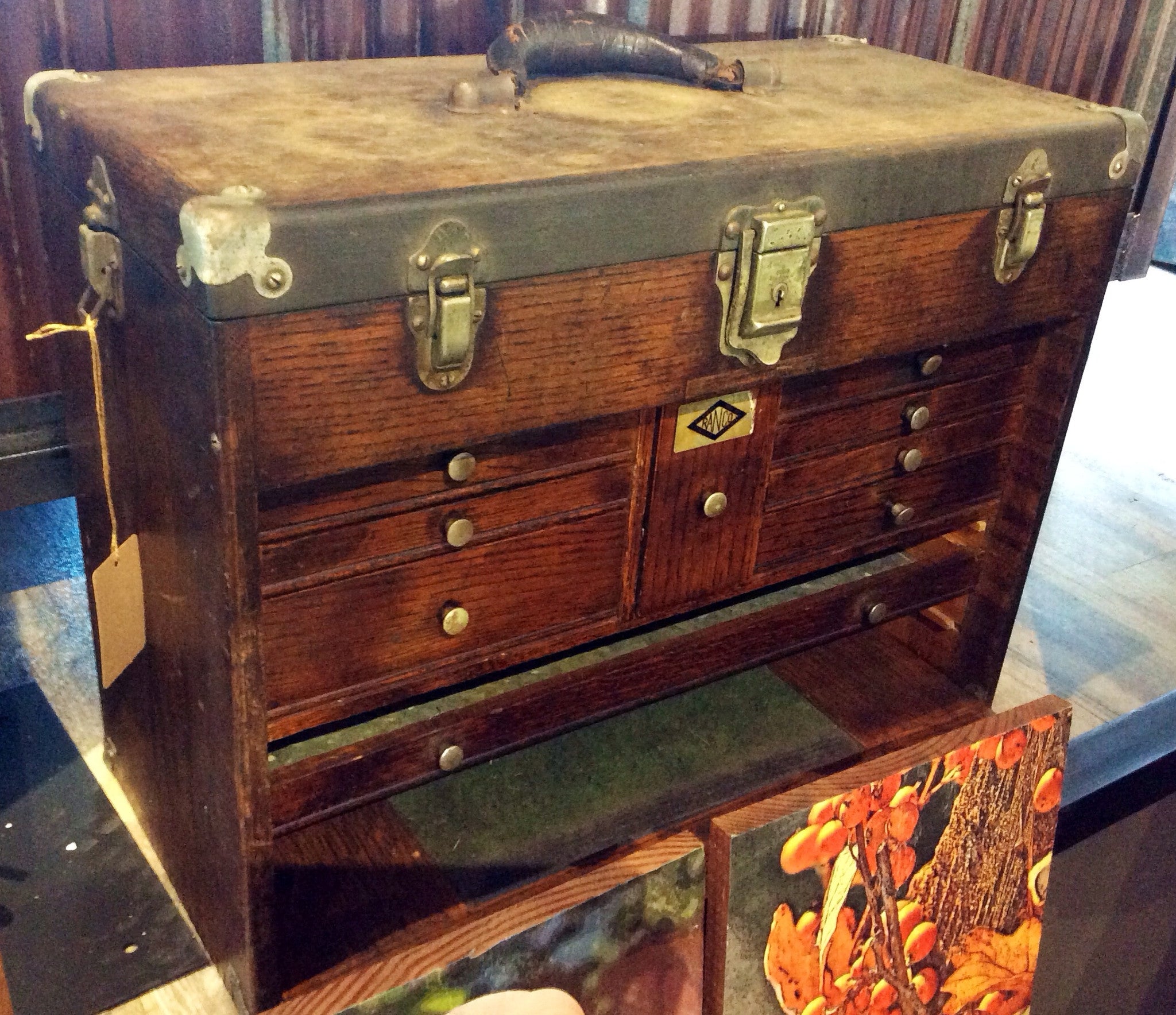 Wooden Tool Chest With Drawers
