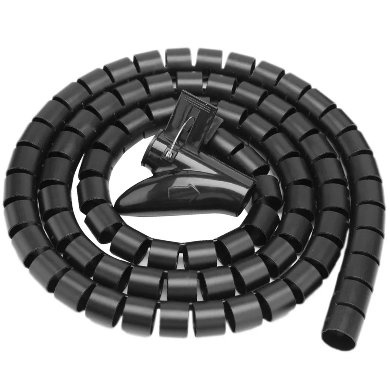 Espiral Organizador de Color Negro, 2 cm x 1.5 Metros, BROBOTI PCDomino