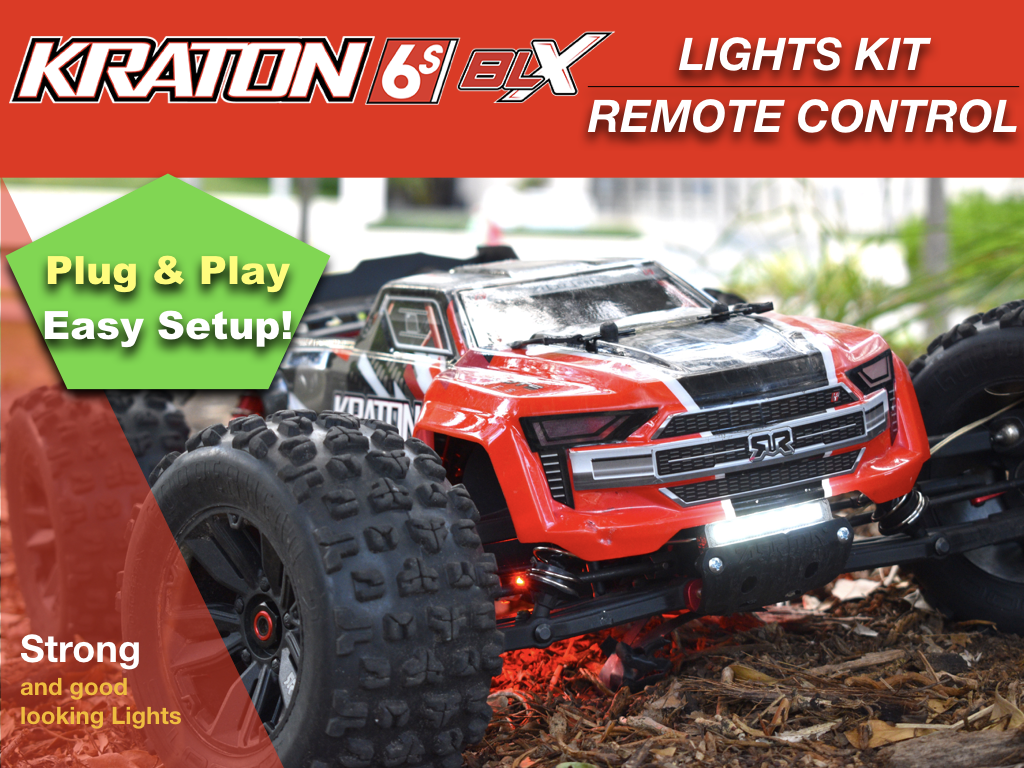 Arrma Kraton 6s Lights Kit Power Distribution Light Bar LED Ligh – Polo Creations RC