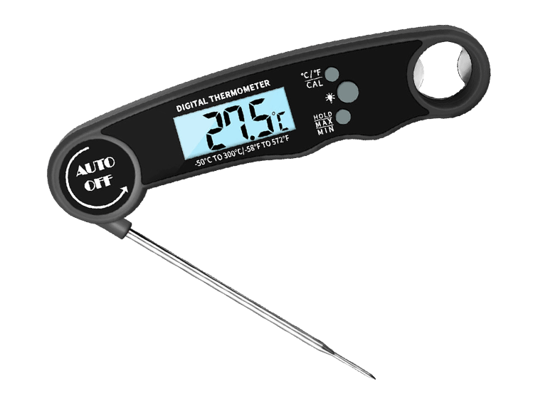 CDN TCT572 ProAccurate Folding Thermocouple Thermometer ,Black