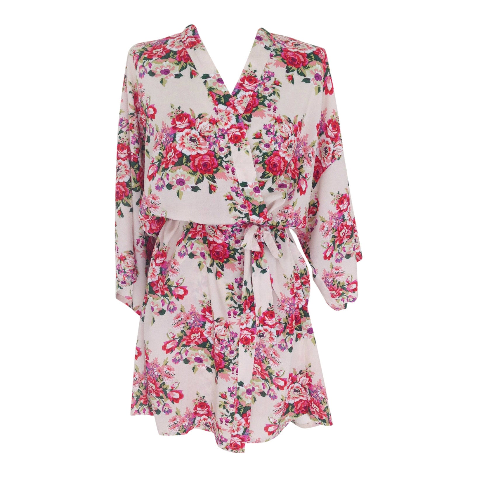 flowery dressing gown