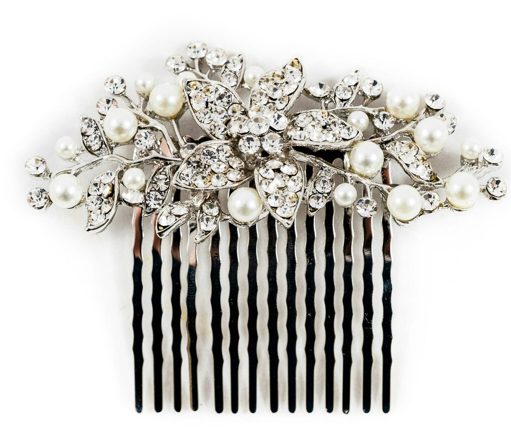 silver hair combs accessories