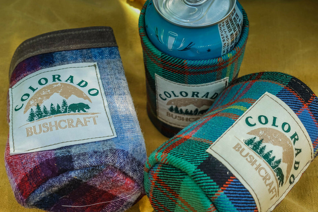 Adjustable Bushcraft Pint Glass Beer Cooler Cozy Scottish Tartan Wool –  Colorado Bushcraft