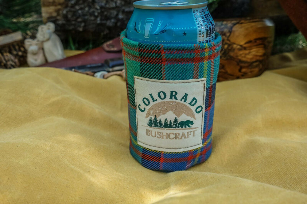 Adjustable Bushcraft Pint Glass Beer Cooler Cozy Scottish Tartan Wool –  Colorado Bushcraft