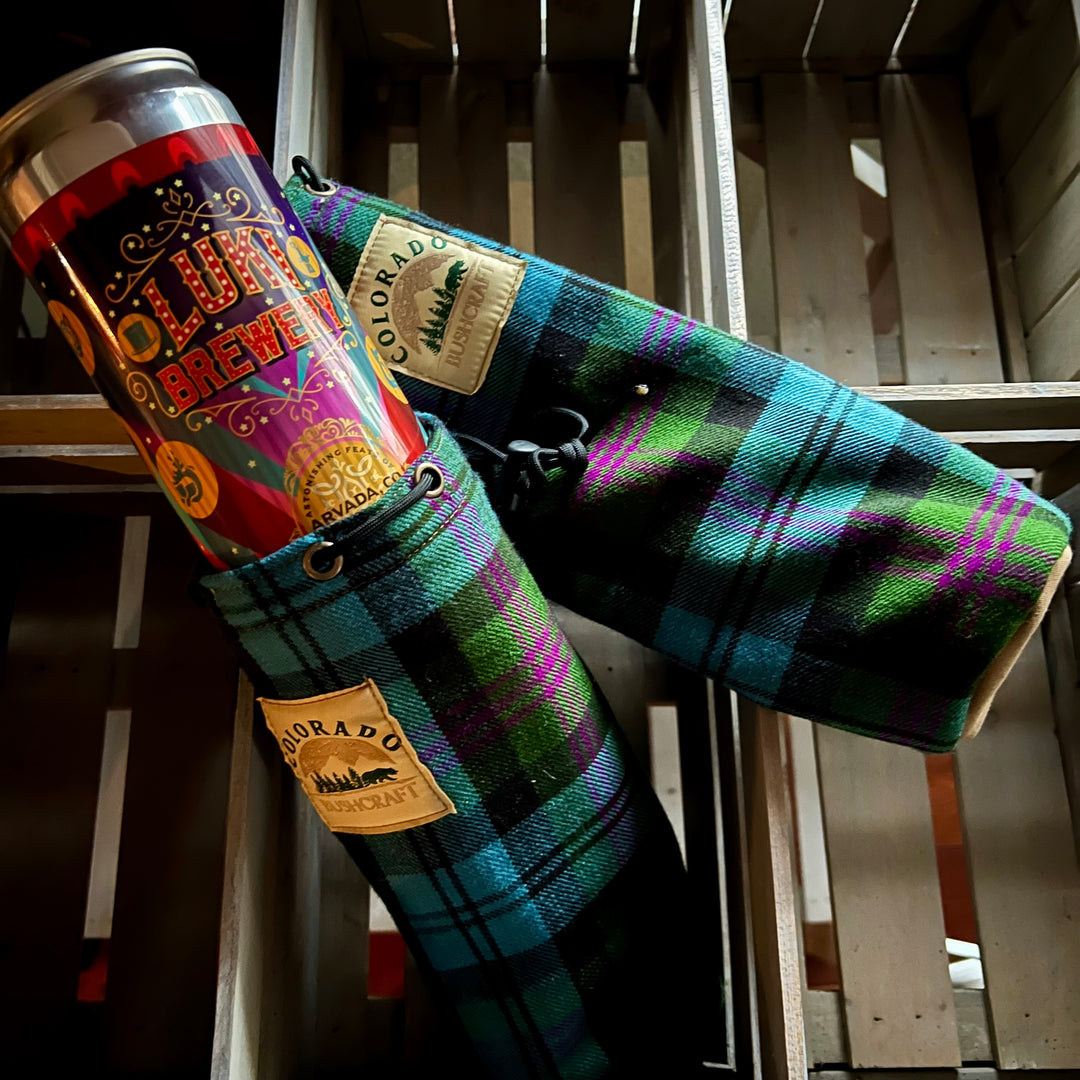 Bushcraft Scottish Tartan Wool Insulated Can Beverage Cooler Coozie Ko –  Colorado Bushcraft