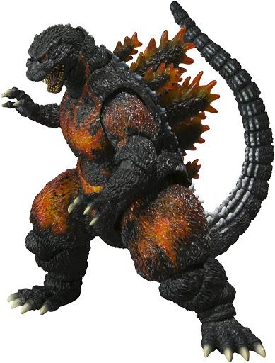 neca burning godzilla