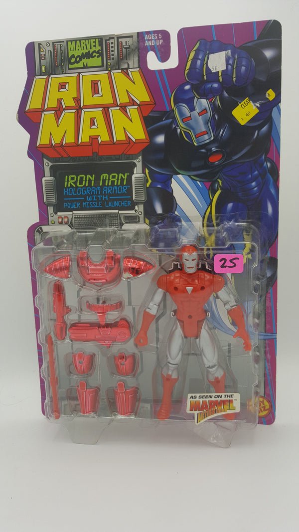 ToyBiz Marvel Comics Iron Man Hologram Armor with Power Missile Launch ...