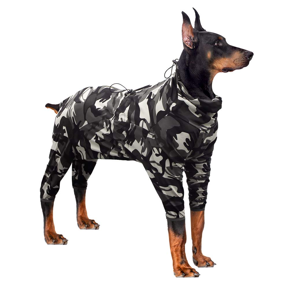 dog recovery suit with legs