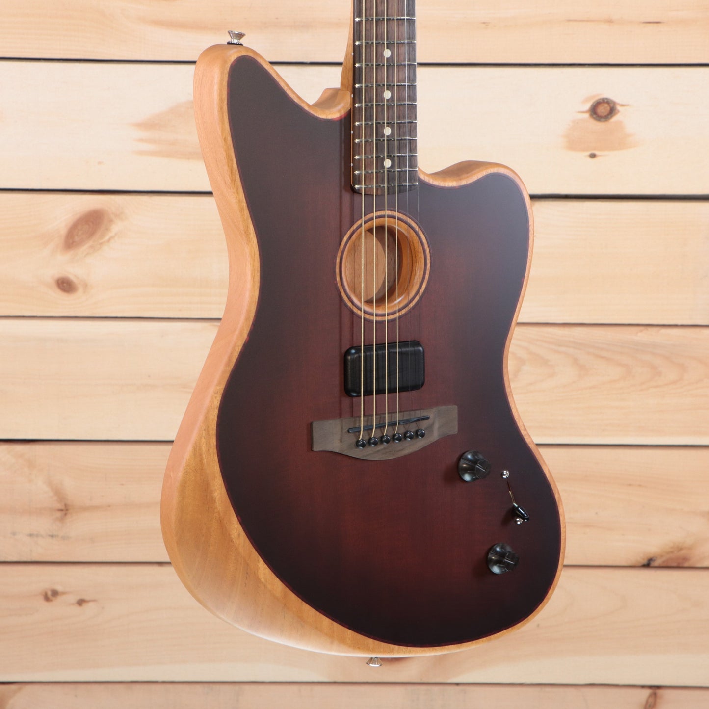 Fender American Acoustasonic Jazzmaster - Express Shipping - (F-470) Serial: US230217 - PLEK'd-1-Righteous Guitars