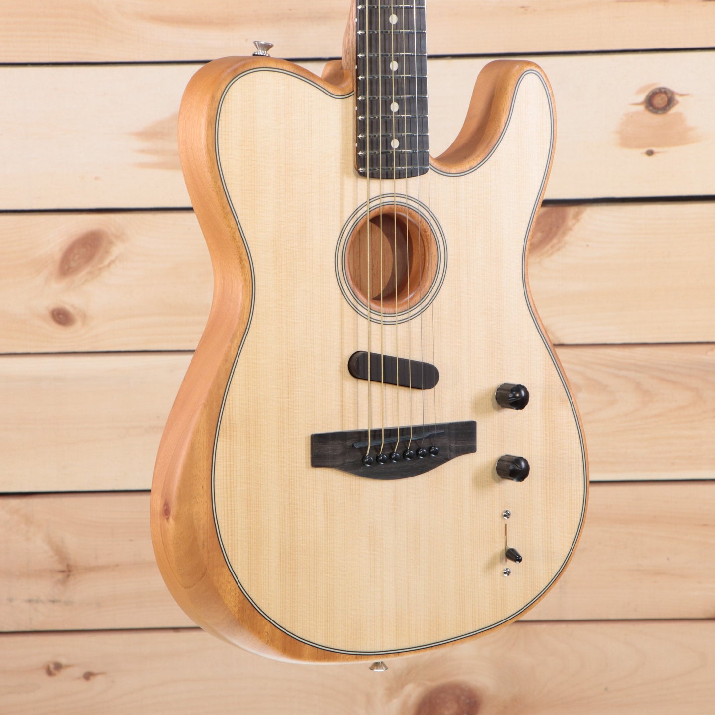 Fender American Acoustasonic Telecaster - Express Shipping - (F-484) Serial: US225050 - PLEK'd-1-Righteous Guitars