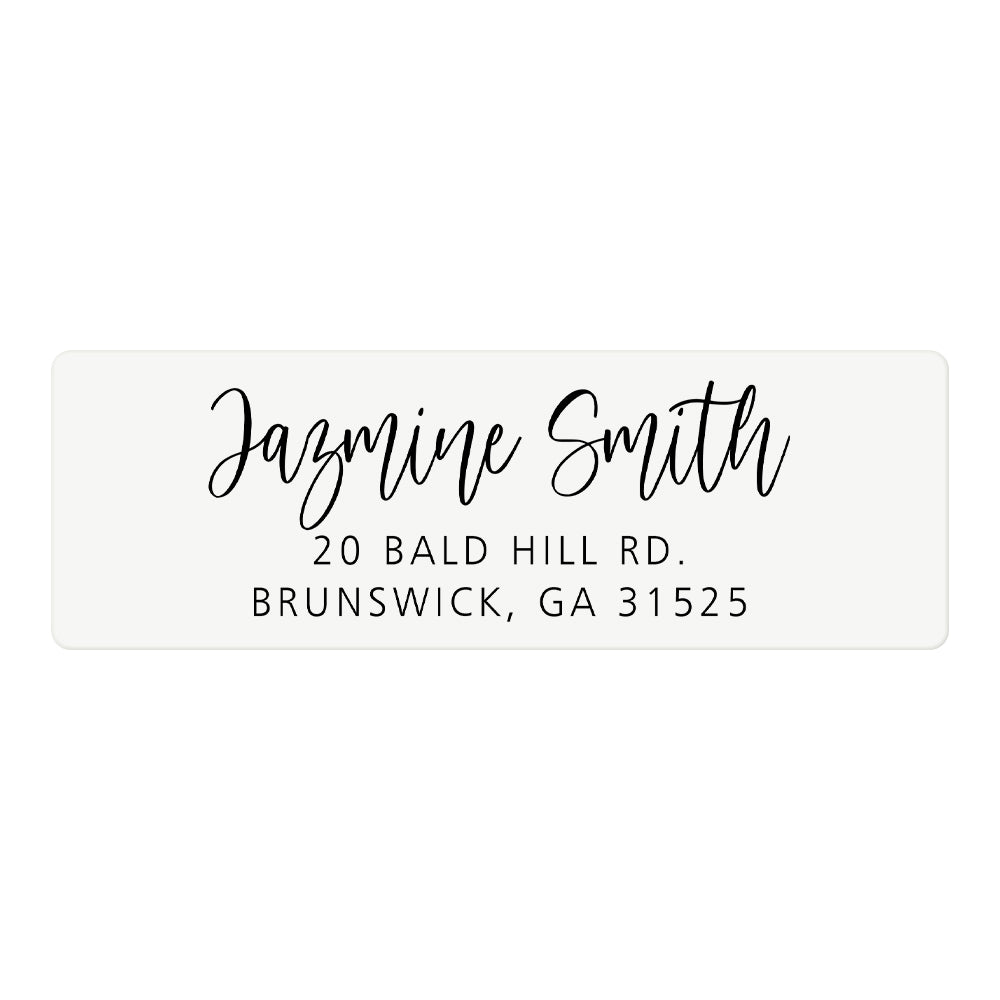 Andaz Press 2 Round Clear Personalized Wedding Return Address Labels with Black Ink, Custom Future Mr. & Mrs. Envelope Tab Sealer Self-Adhesive