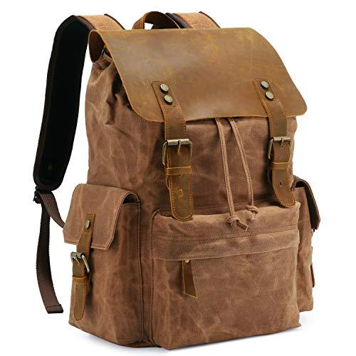 kattee canvas & leather backpack