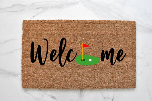 Welcome + Football Doormat – blackandwheatco