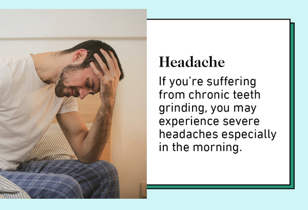 Headache migraine teeth grinding at night