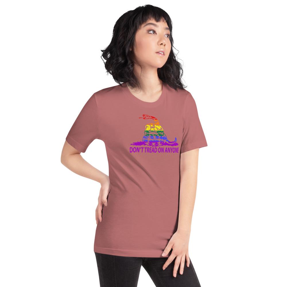 viering schokkend Oproepen Don't Tread on Anyone LGBTQ Slim-Fit Unisex T-Shirt – Proud Libertarian