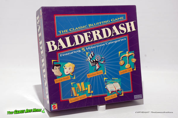 Vintage 1995 BALDERDASH GAME by Parker Brothers 