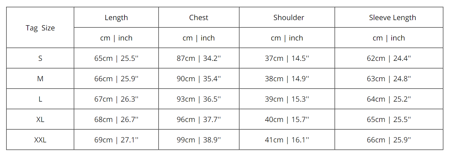 Sizing Guide