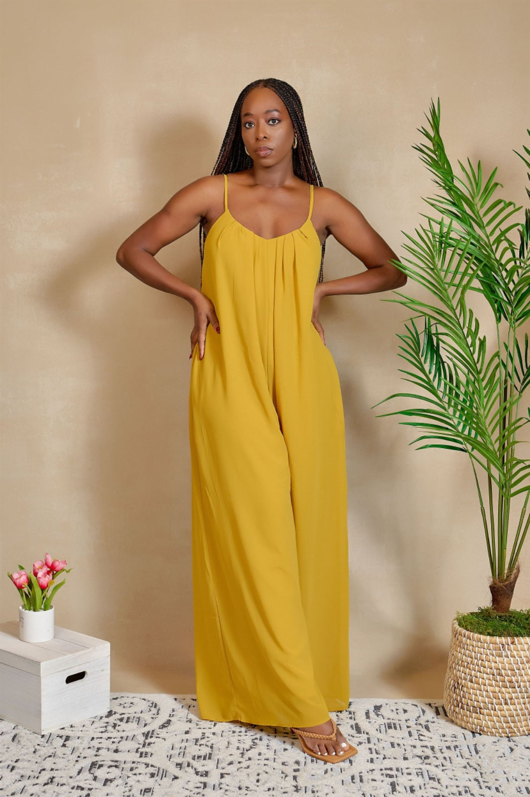 yellow color jumpsuit