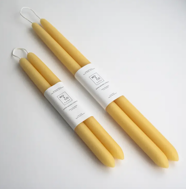 beeswax tapers 16” RAW, 100% Beeswax