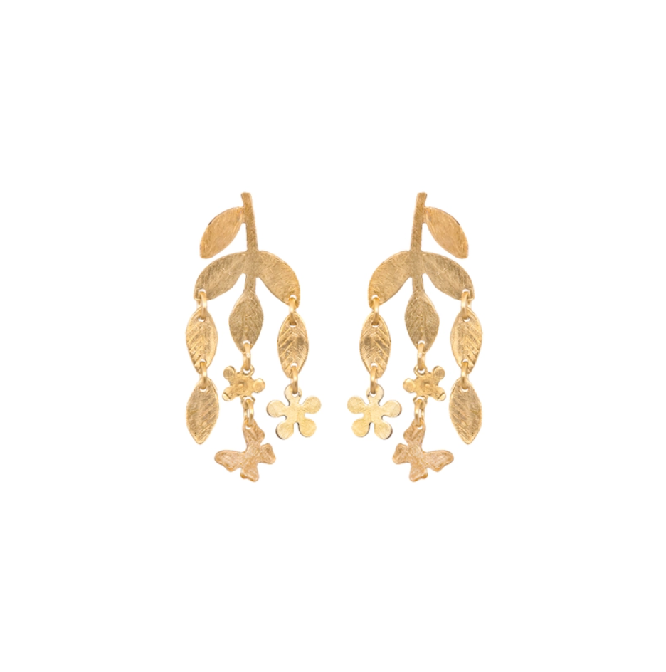 Brass Sweet Spring Earrings