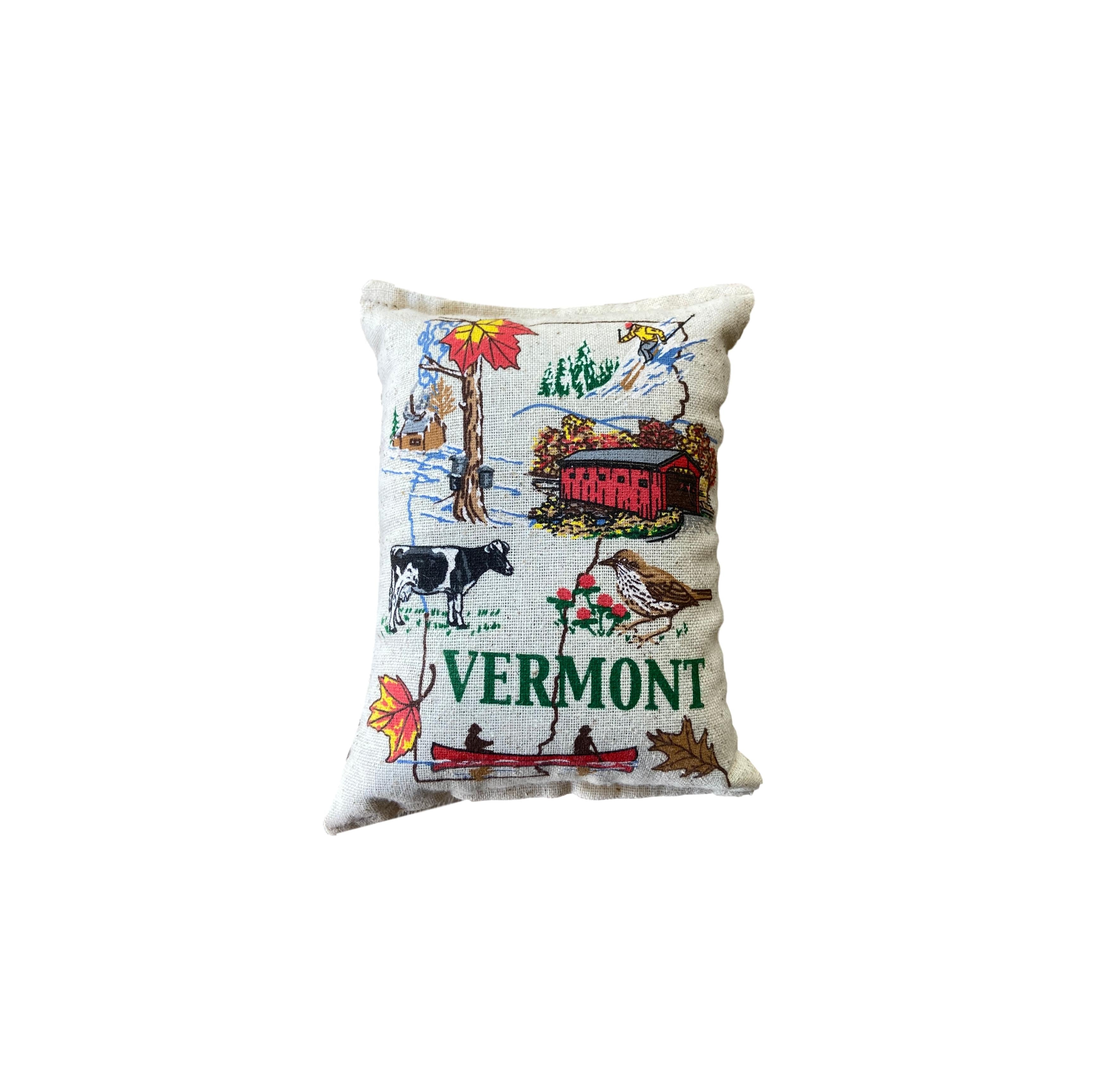 Vermont Map Balsam Pillow