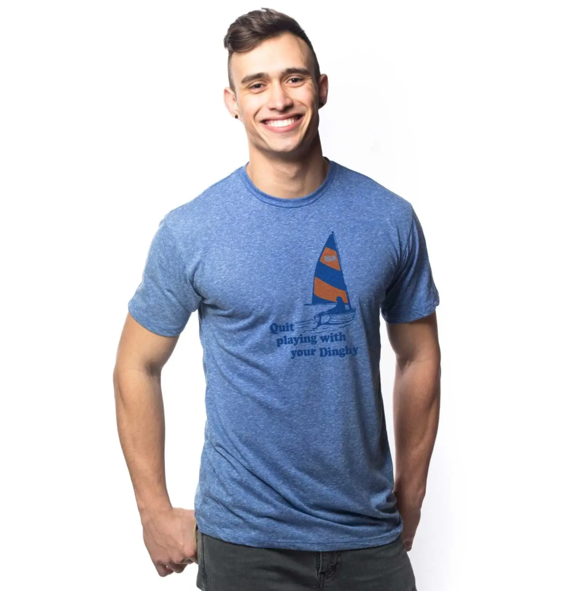 Quit Playing With Your Dinghy Men's Cotton T-Shirt