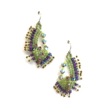 Load image into Gallery viewer, Chartreuse Nugget Earrings