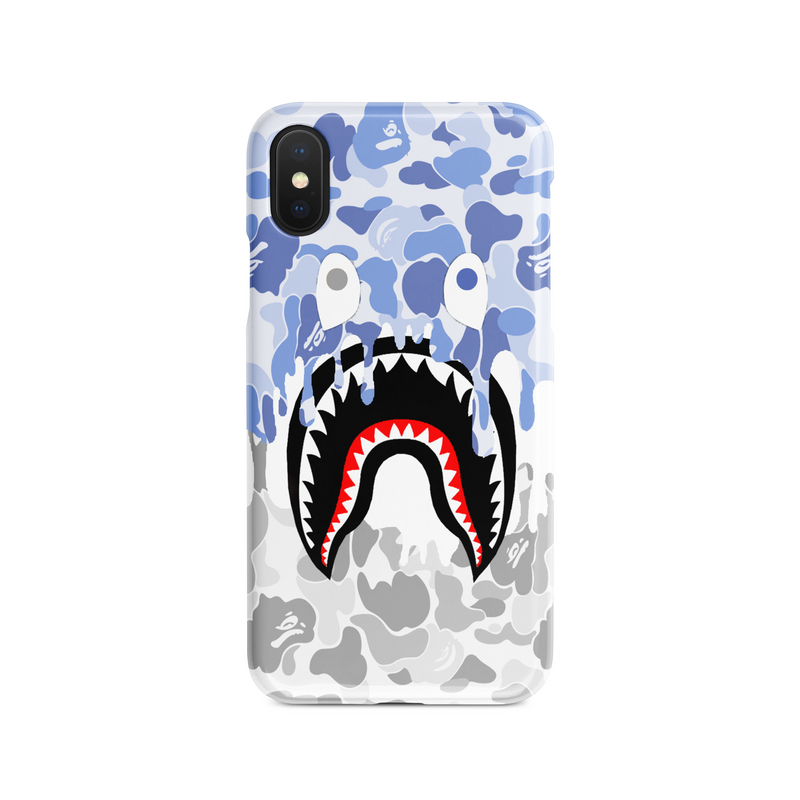 Rare Shark Mouth Camo Drip New iPhone Case