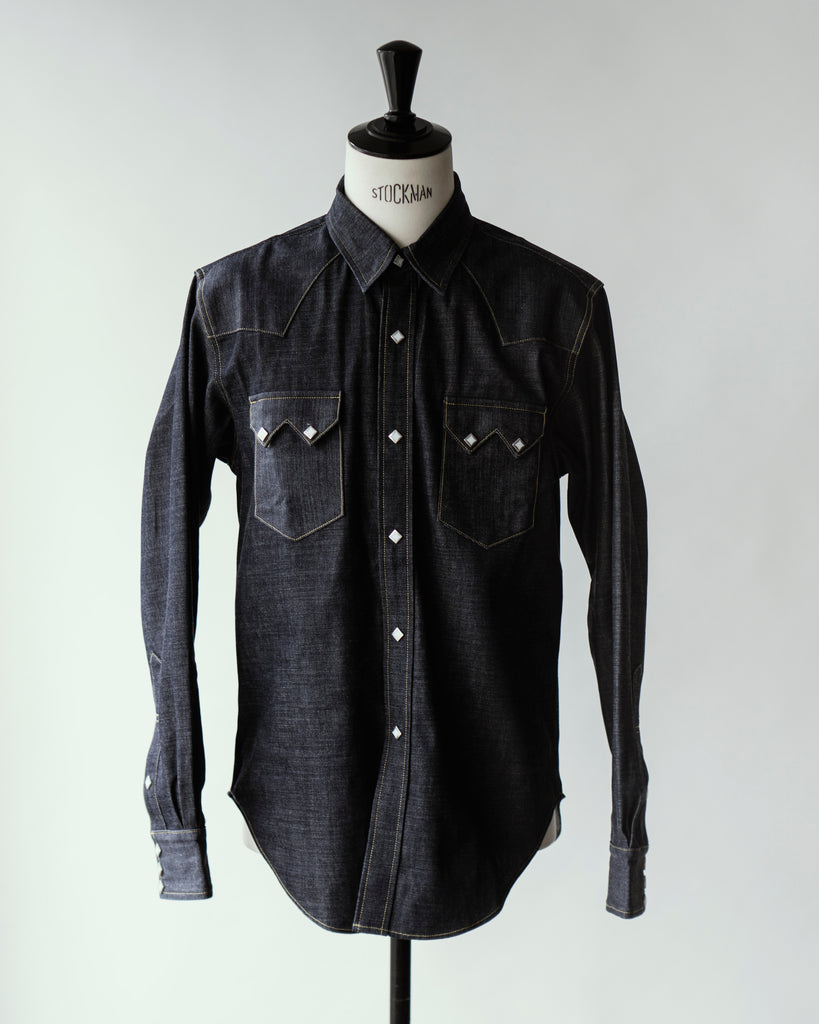 The Real McCoy's Denim Western Shirt / Sawtooth Indigo – Clutch Cafe