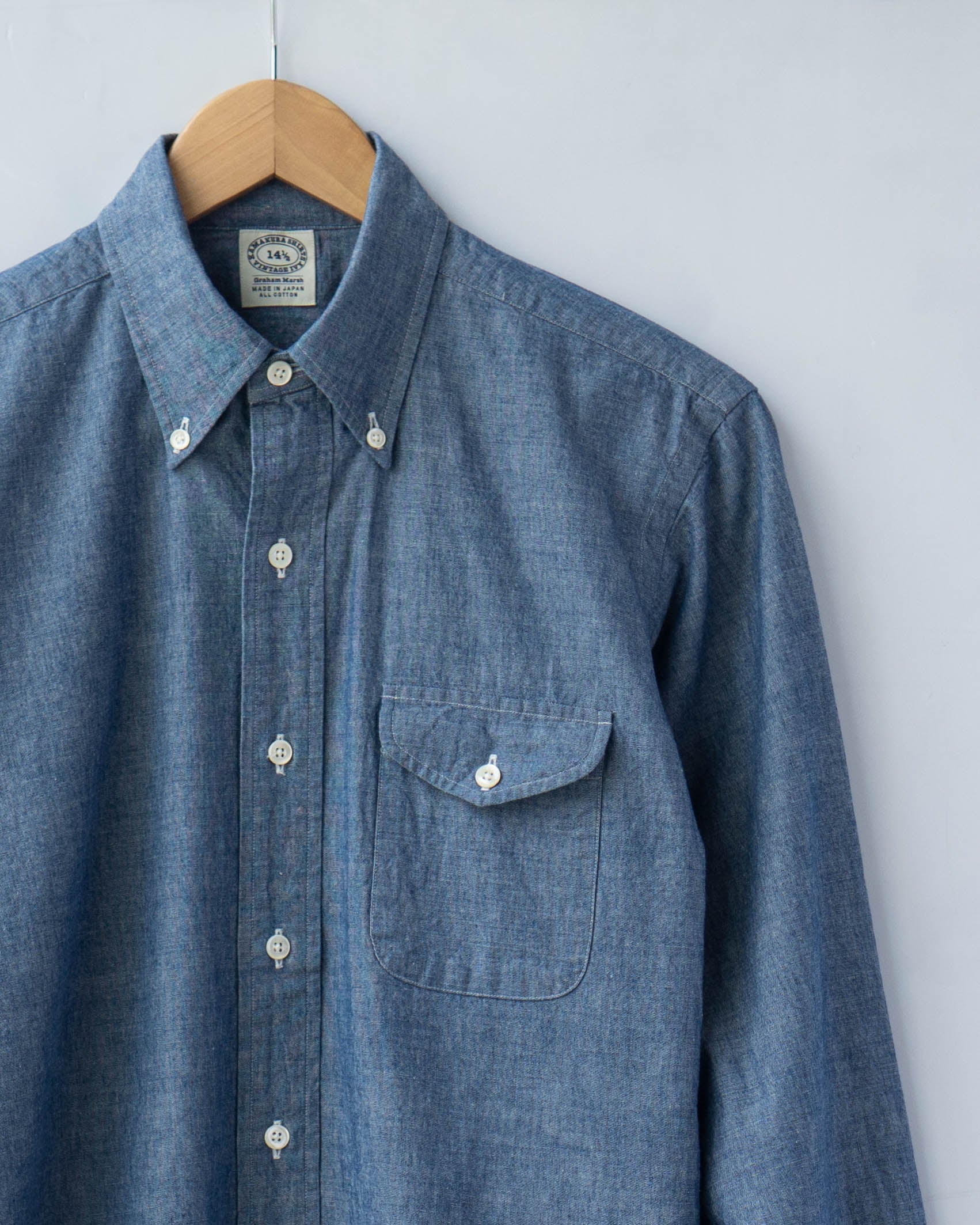 Vintage IVY Button Down Chambray | Vintage Ivy Fit – The Signet Store