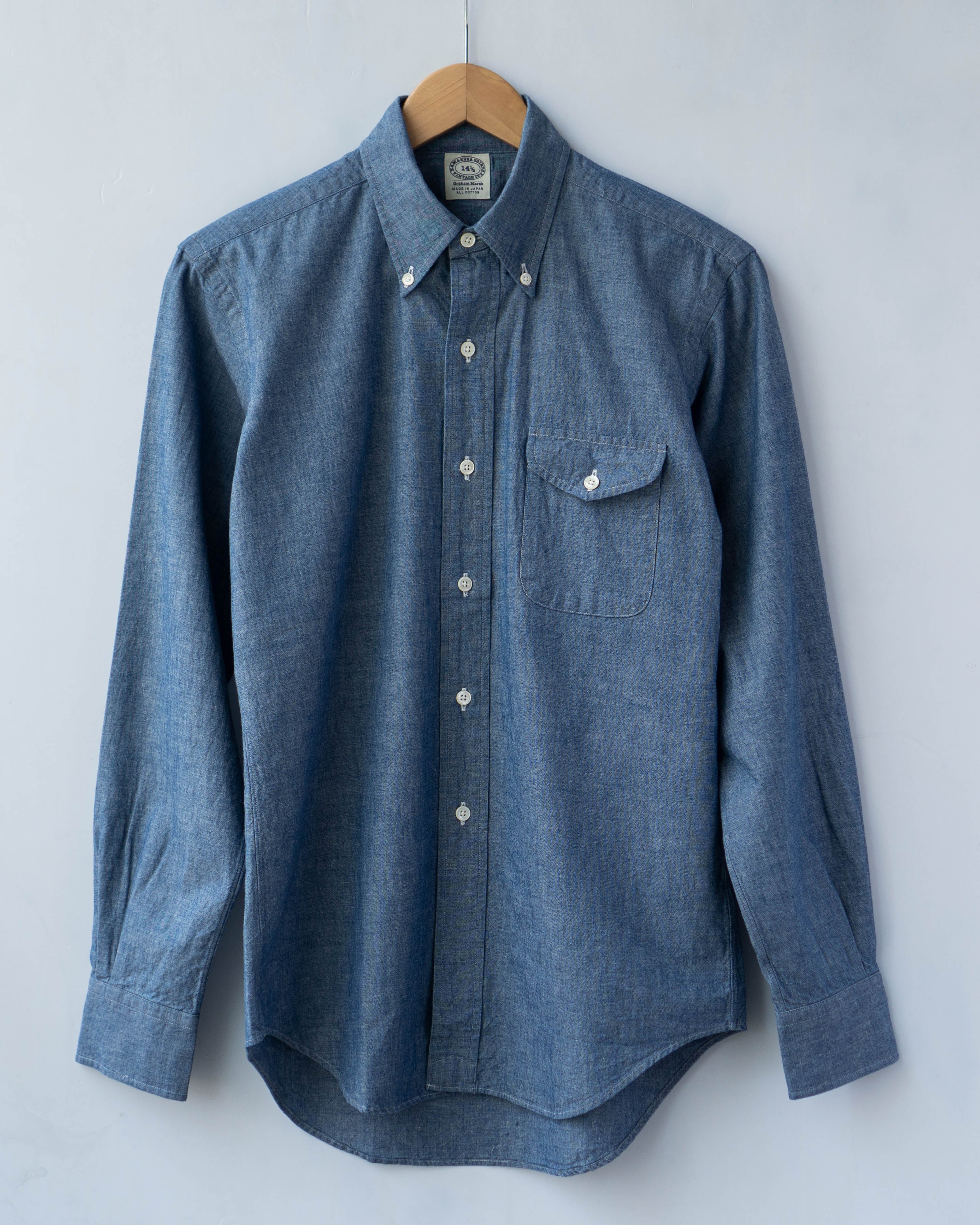 Vintage IVY Button Down Chambray | Vintage Ivy Fit – The Signet Store