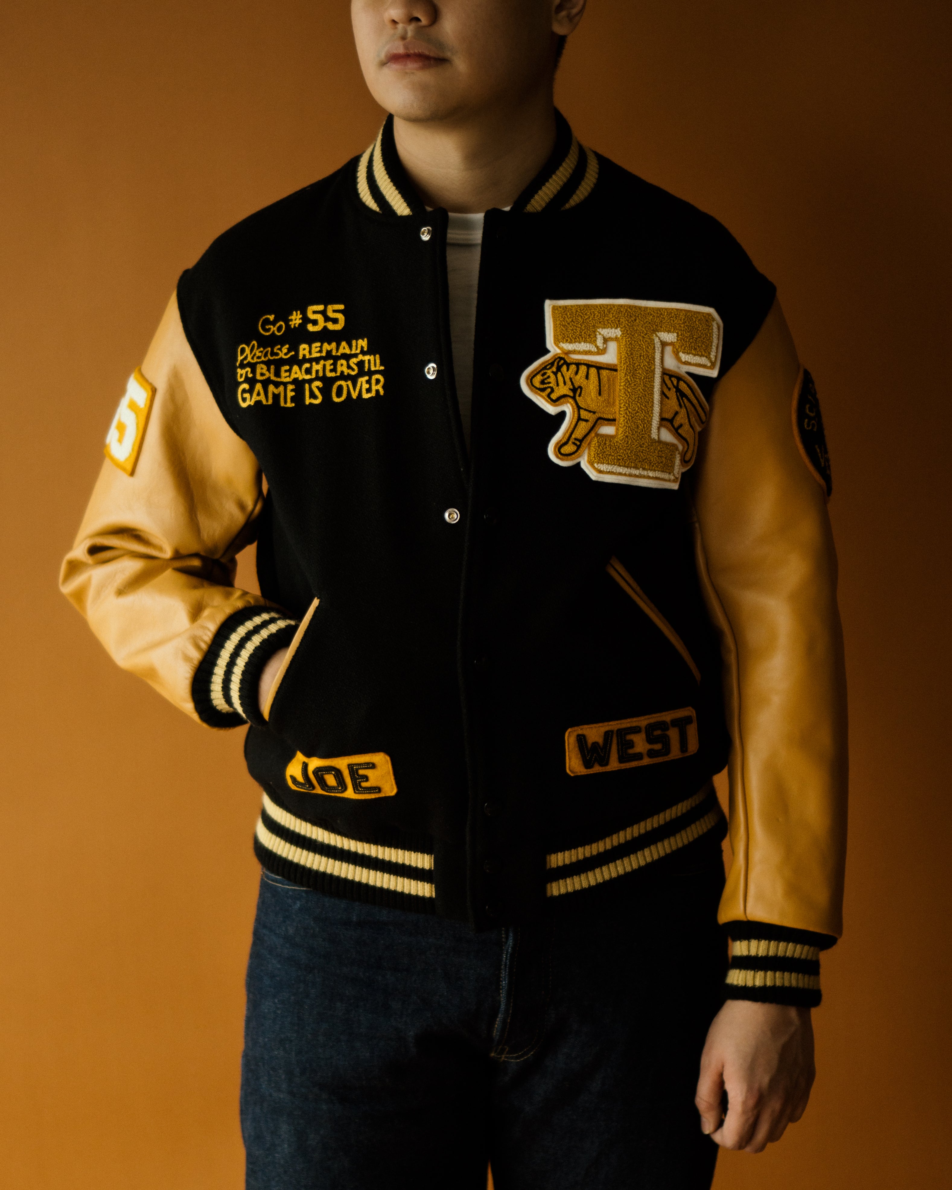 The Real McCoy's Joe McCoy Everett Chiefs Black Varsity Jacket