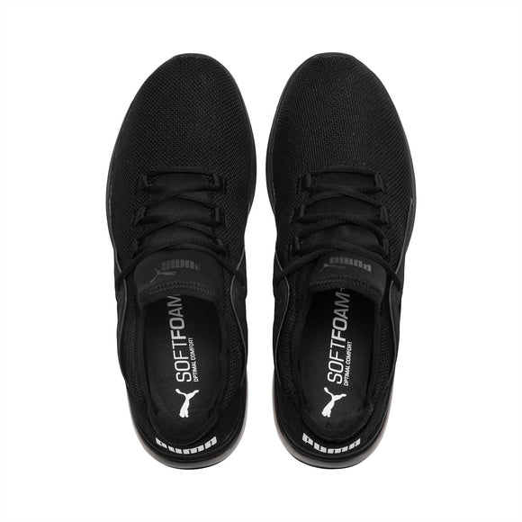 puma black soft foam shoes